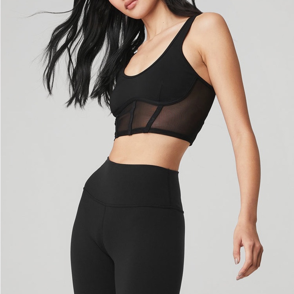 ALO Airbrush Mesh Corset Tank